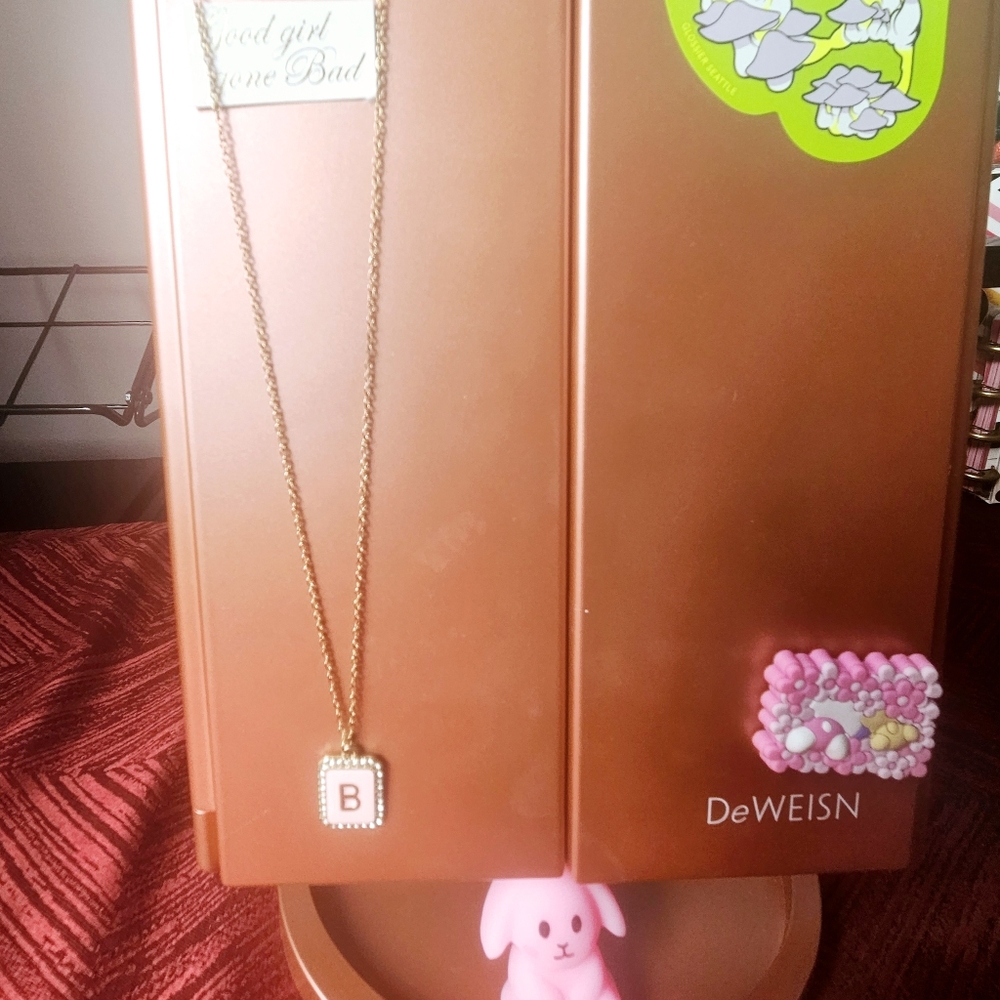 Baby Pink " B " Pendant